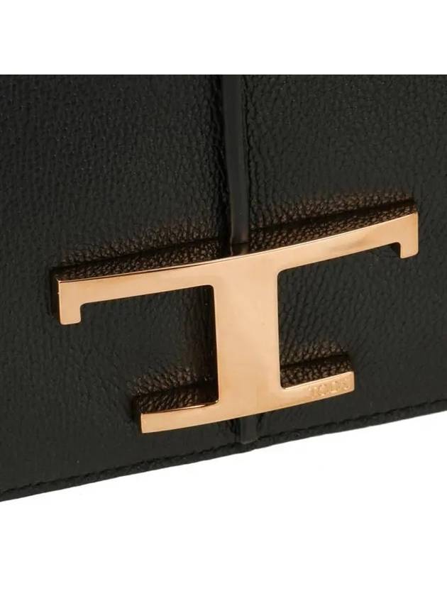 T Timeless Leather Cross Bag Black - TOD'S - BALAAN 6