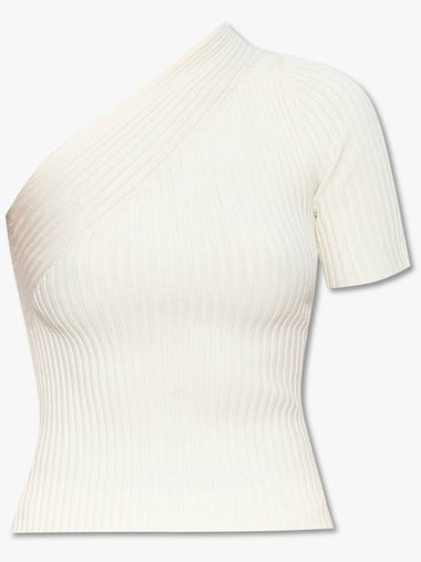 Aeron Ribbed Top, Women's, Cream - AERON - BALAAN 1