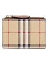 Vintage Check 2-Fold Half Wallet Beige - BURBERRY - BALAAN 2