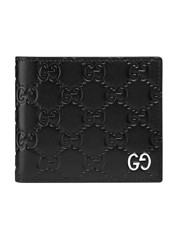 Men's GG Signature Half Wallet Black - GUCCI - BALAAN 1