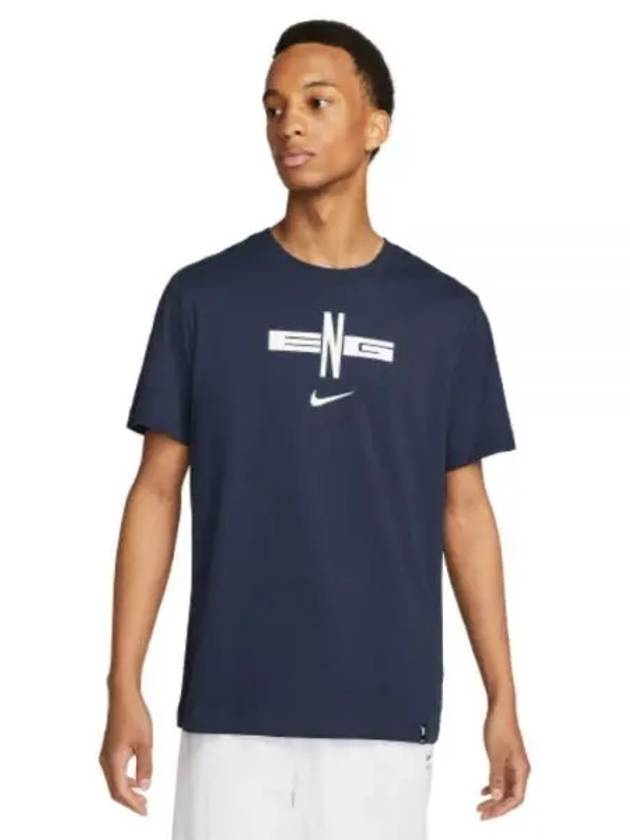 England Football Short Sleeve T-Shirt Navy - NIKE - BALAAN 2