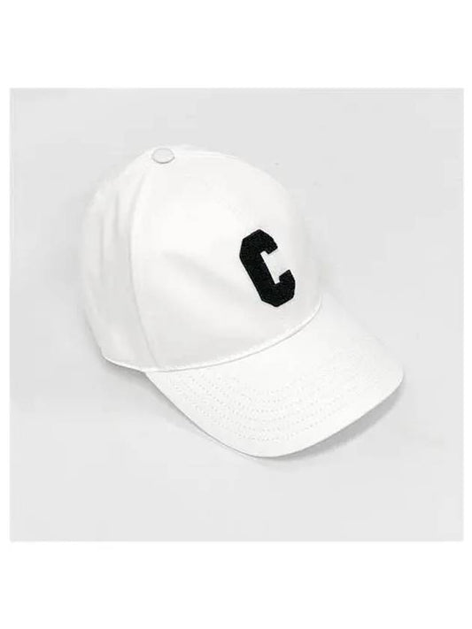 2AUY8969P Initial Logo Baseball Cap Hat 2AUY89 69P0 1BC 1021644 - CELINE - BALAAN 1