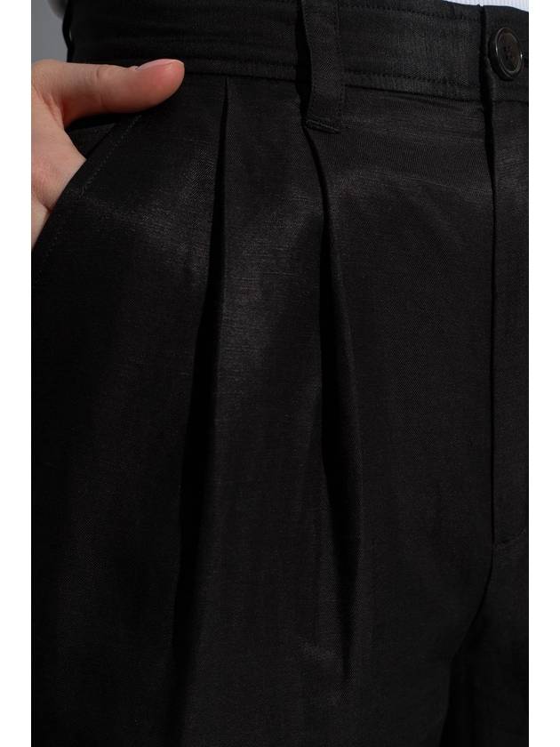 Anine Bing ‘Carrie’ High-waisted Trousers, Women's, Black - ANINE BING - BALAAN 5