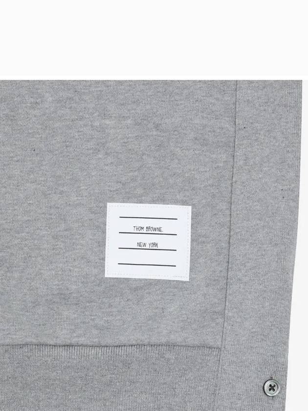 Engineered 4 Bar Stripe Loopback Jersey Knit Crewneck Sweatshirt Light Grey - THOM BROWNE - BALAAN 4