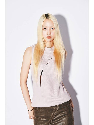 Eyelet Point Sleeveless Lilac - GYEOL - BALAAN 1