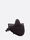 Nano Grained Calfskin Saddle Bag Black - DIOR - BALAAN 3