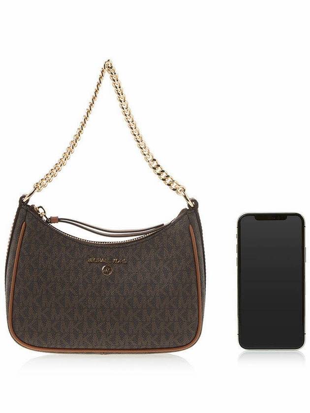 Jet Set Charm Logo Small Shoulder Bag Brown - MICHAEL KORS - BALAAN 7