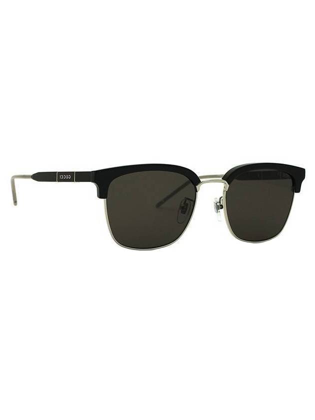 Eyewear Square Frame Gold Rim Sunglasses Black - GUCCI - BALAAN 1