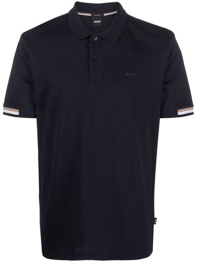 logo print short sleeve polo shirt 50467113 - HUGO BOSS - BALAAN 2