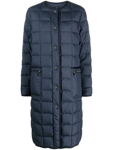 Paisan Long Down Padded Jacket Night Blue - MONCLER - BALAAN 1