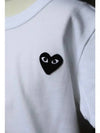 Comme des Garcons Kids White Black Wappen T Shirt WP2142K041 - COMME DES GARCONS - BALAAN 5