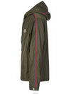 Hattab Hooded Jacket Khaki - MONCLER - BALAAN 3