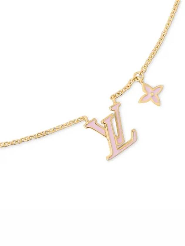 LV Iconic Enamel Necklace Gold - LOUIS VUITTON - BALAAN 3