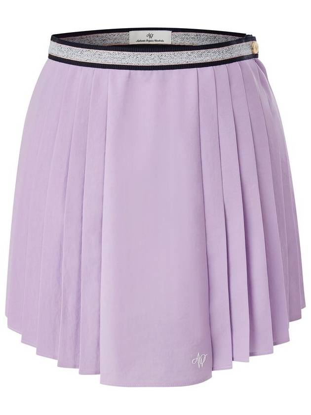 RIBBON TAPE PLEATS SKIRTVIOLET - AOW - BALAAN 1