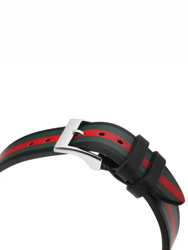 G Timeless 38MM Leather Watch Green Black - GUCCI - BALAAN 5