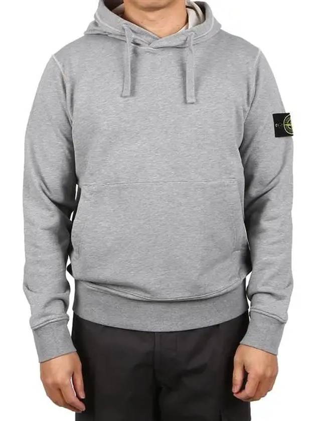 Wappen Patch Classic Fleece Hoodie Grey - STONE ISLAND - BALAAN 2