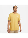 Sportswear Club Short Sleeve T-Shirt Yellow - NIKE - BALAAN 1