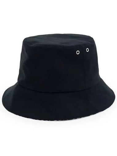 Teddy D Reversible Narrow Brim Bucket Hat 57 Black 4ET1031 - DIOR - BALAAN 1