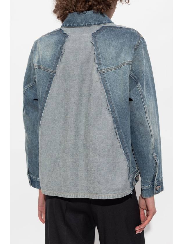 MM6 Maison Margiela Denim Jacket, Women's, Blue - MAISON MARGIELA - BALAAN 4