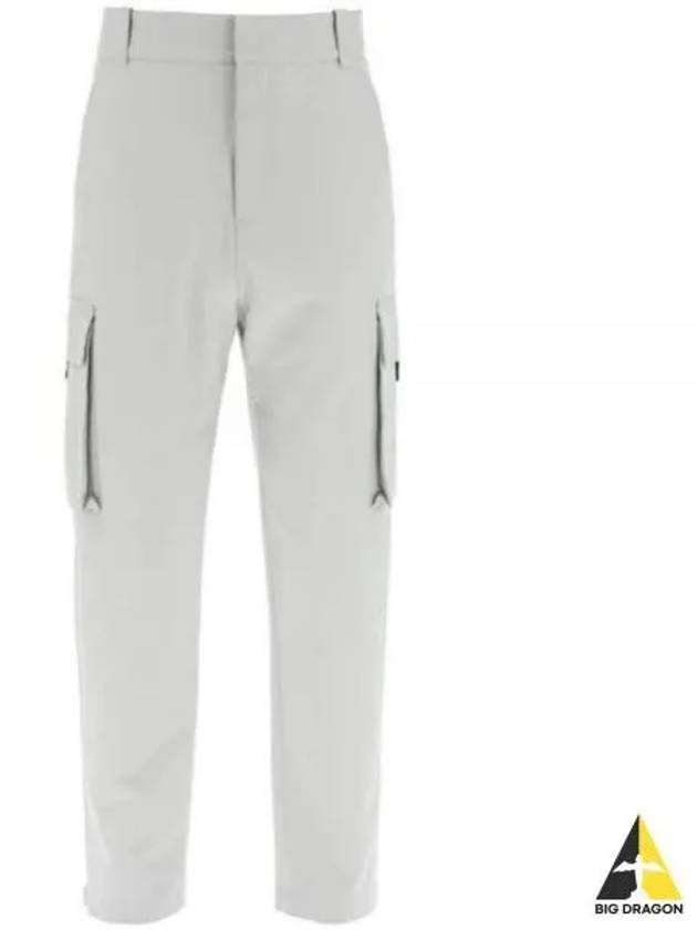 Cotton Gabardine Cargo BaGGy Pants Grey - DIOR - BALAAN 2