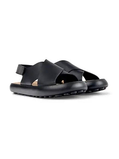 Pelotas Cross Strap Leather Sandals Black - CAMPER - BALAAN 2