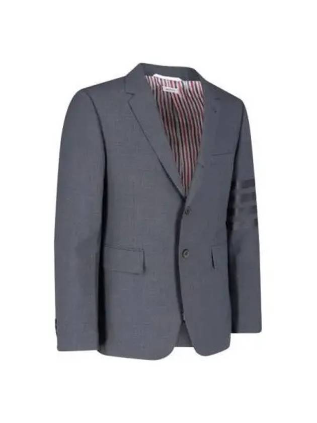 Plain Weave Suiting 4 Bar Classic Sport Jacket Dark Grey - THOM BROWNE - BALAAN 3