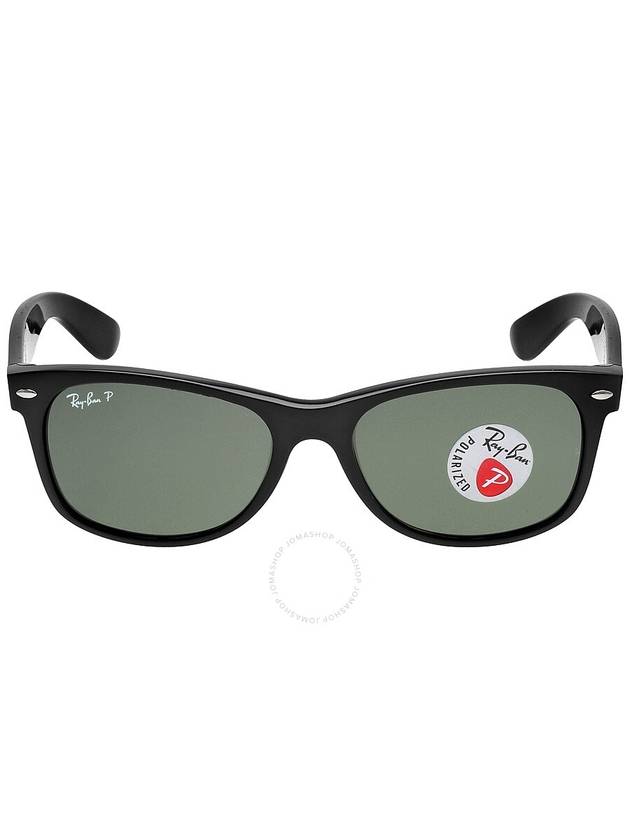 Ray Ban New Wayfarer Classic Polarized Green Unisex Sunglasses RB2132 901/58 55 - RAY-BAN - BALAAN 1