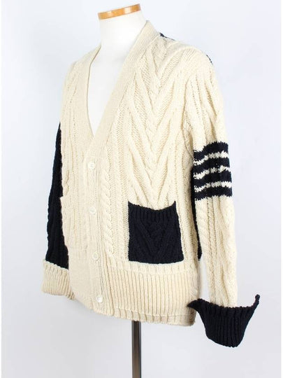 Aran Cable Funmix Cardigan 5 - THOM BROWNE - BALAAN 2