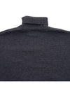 Big Heart Logo Wool Knit Turtleneck Grey - AMI - BALAAN 8