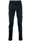 Men's Wappen Patch Cargo Straight Pants Navy - STONE ISLAND - BALAAN 2