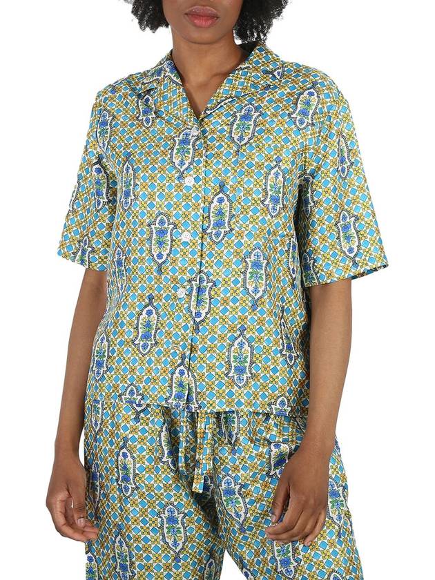 La Double J Ladies Santachiara Twill Silk Boxy Shirt, Size Large - LA DOUBLEJ - BALAAN 1