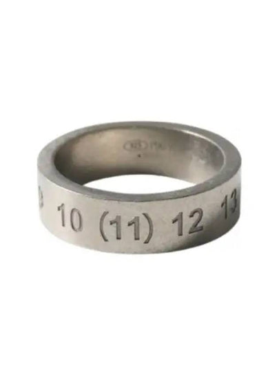 Numerical Logo Engraved Ring Silver - MAISON MARGIELA - BALAAN 2