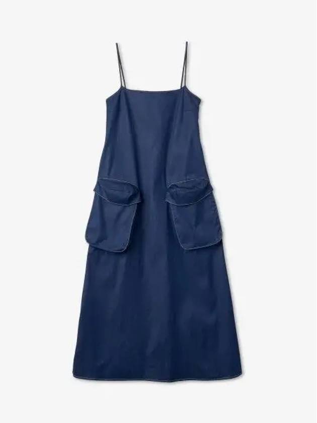 Pocket sleeveless dress blue CRTWWDRE024COT0360095 - SUNNEI - BALAAN 1