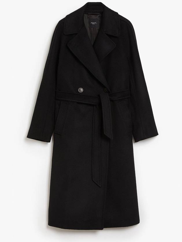 Women's Resina Wool Broadcloth Double Coat Black - MAX MARA - BALAAN 3