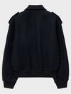 Heavy Wool Oversized Blouson Black - NOIRER - BALAAN 4