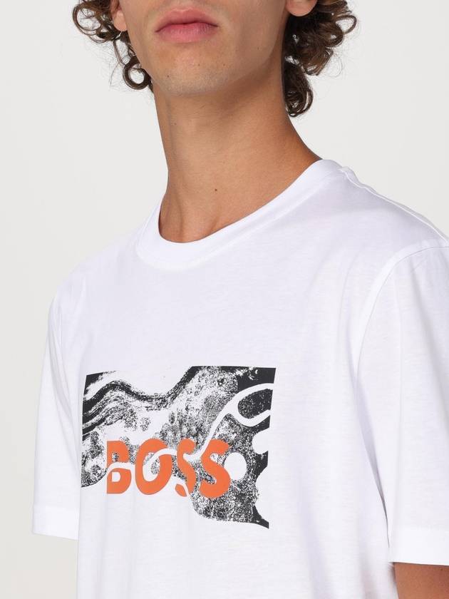 T-shirt in cotone con stampa logo Boss - HUGO BOSS - BALAAN 3