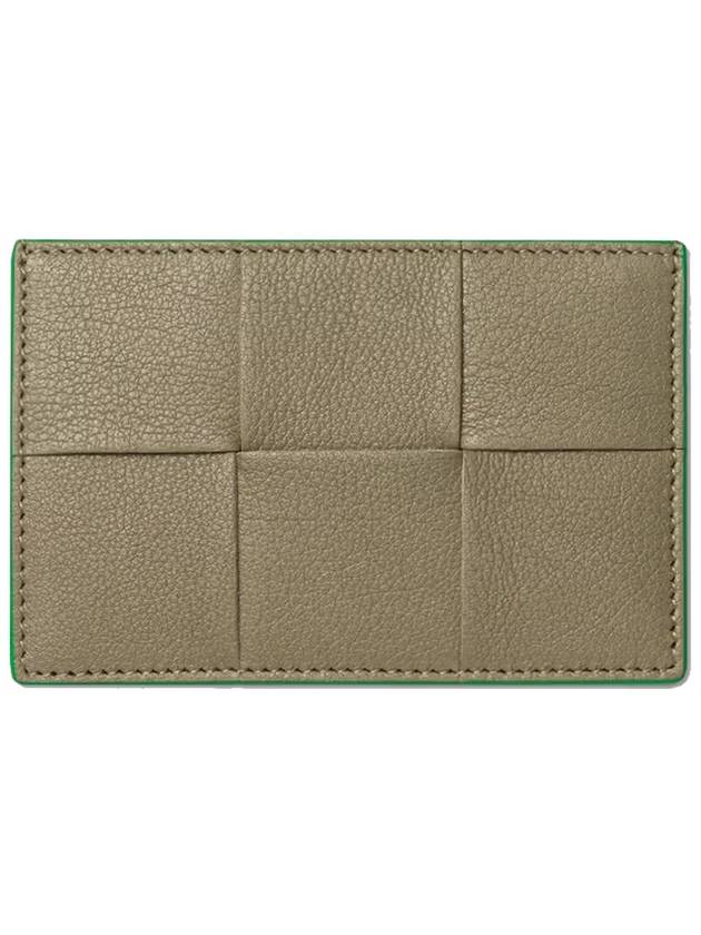 Green Line Intrecciato Cassette Card Wallet Taupe - BOTTEGA VENETA - BALAAN 2