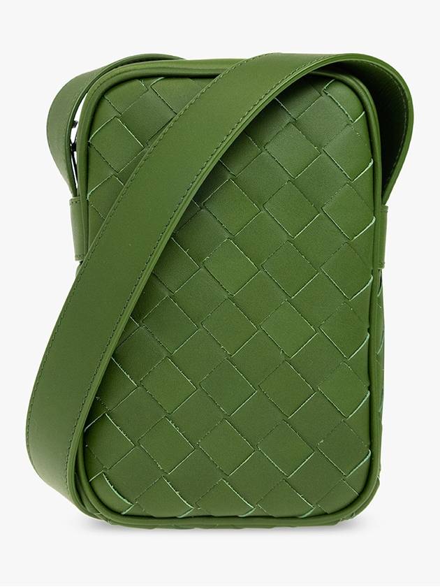 Intrecciato Zipper Leather Mini Cross Bag Avocado - BOTTEGA VENETA - BALAAN 3