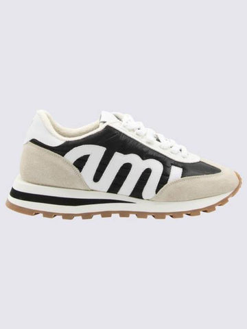 Canvas Rush Low Top Sneakers Black - AMI - BALAAN 1