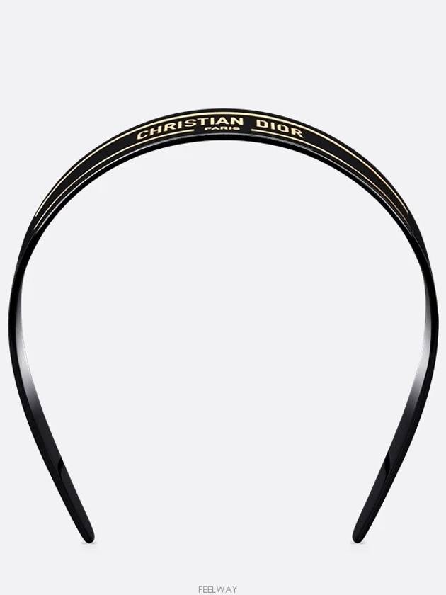 DiorSignature Hairband Black Acrylic - DIOR - BALAAN 2