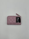 Classic card wallet zipper holder caviar light pink champagne gold AP3179 - CHANEL - BALAAN 3