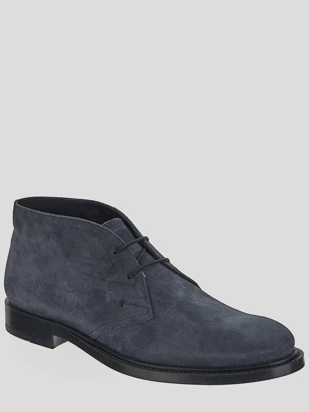 Men's Suede Desert Ankle Boots Navy - TOD'S - BALAAN 3