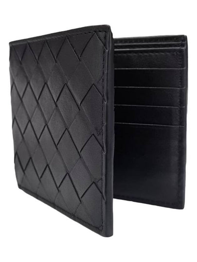 Women s 605721 Intrecciato Black Leather Bicycle Wallet - BOTTEGA VENETA - BALAAN 2