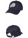 Double Logo Patch Ball Cap Navy - MONCLER - BALAAN 5