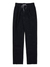 Drawstring Cotton High Waist Pants Black - MAISON MARGIELA - BALAAN 11