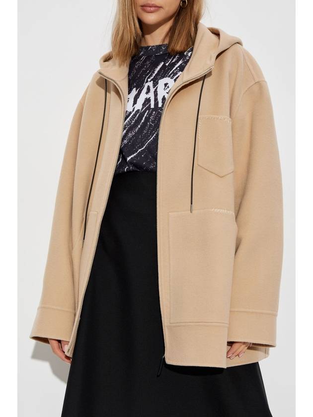 Marni Wool Jacket With Hood, Women's, Beige - MARNI - BALAAN 3