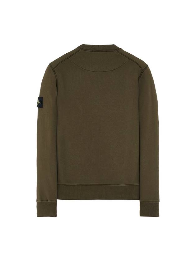 Compass Patch Crew Neck Sweatshirt Olive - STONE ISLAND - BALAAN 3