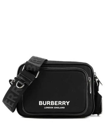 Logo Print Nylon Crossbody Bag Black - BURBERRY - BALAAN 2