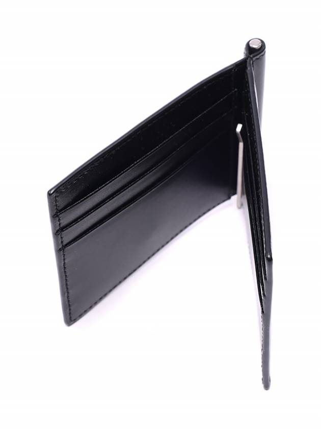 Monogram Money Clip Half Wallet Black - SAINT LAURENT - BALAAN 7