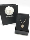 CC Logo Two-Tone Heart Pendant Necklace Gold - CHANEL - BALAAN 11